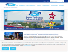 Tablet Screenshot of npconline.org